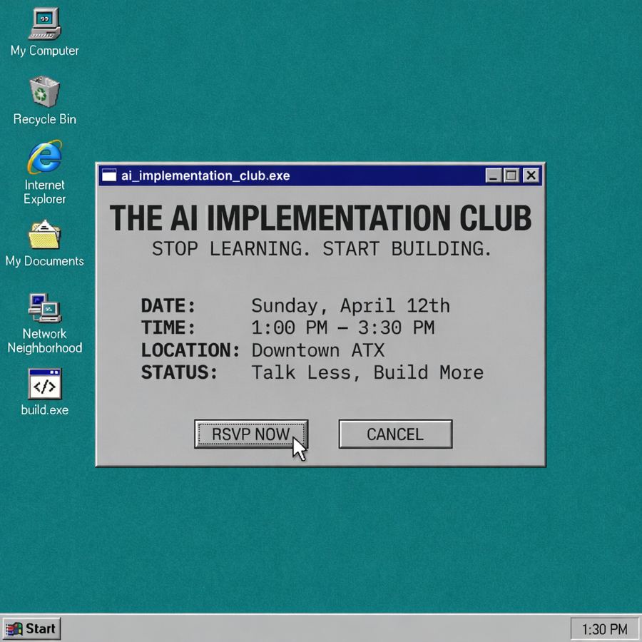 Retro AIIC event cover: April 12th session
